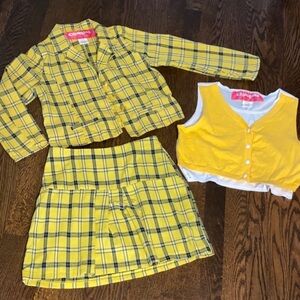 Kids Clueless costume Cher Horowitz- EUC Elastic waist skirt. Size xl